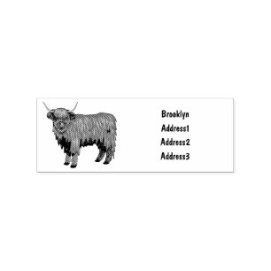 Tampons Encreurs Highland cow
