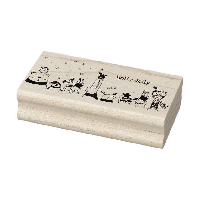 Tampons Encreurs Holly Jolly mignonne Animaux d'hiver Noël (Tampon)