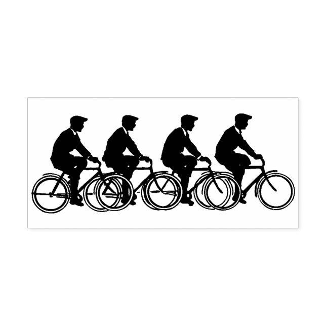 Tampons Encreurs Hommes à bicyclette (Impression)