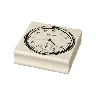 Tampons Encreurs horloge de gravure vintage