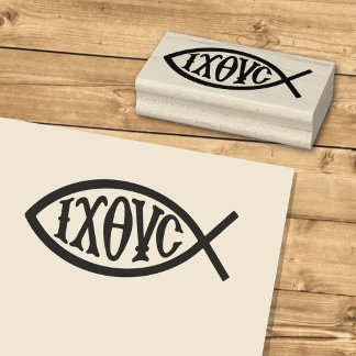 Tampons Encreurs Ichthys Christian Symbol