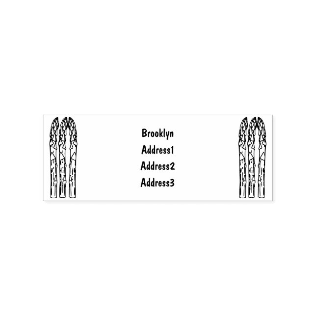 Tampons Encreurs Illustration d'Asparagus (Impression)