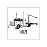 Illustration de camion semi-remorque