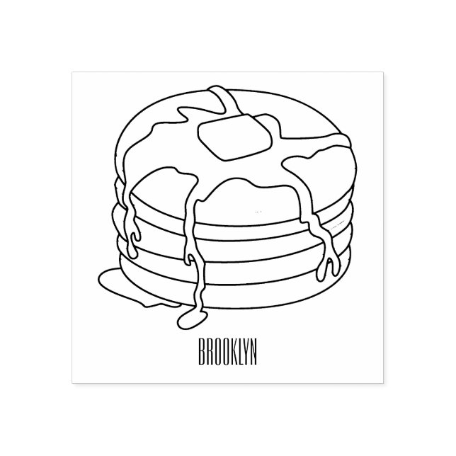 Tampons Encreurs Illustration de dessin animé de Pancake (Impression)