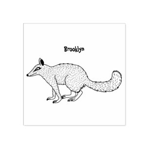 Tampons Encreurs Illustration de dessin animé joyeux numbat