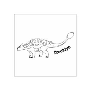 Tampons Encreurs Illustration de dinosaure blindé Ankylosaurus