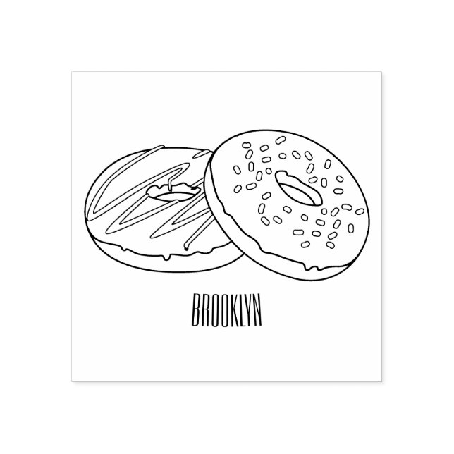 Tampons Encreurs Illustration de Donut (Impression)