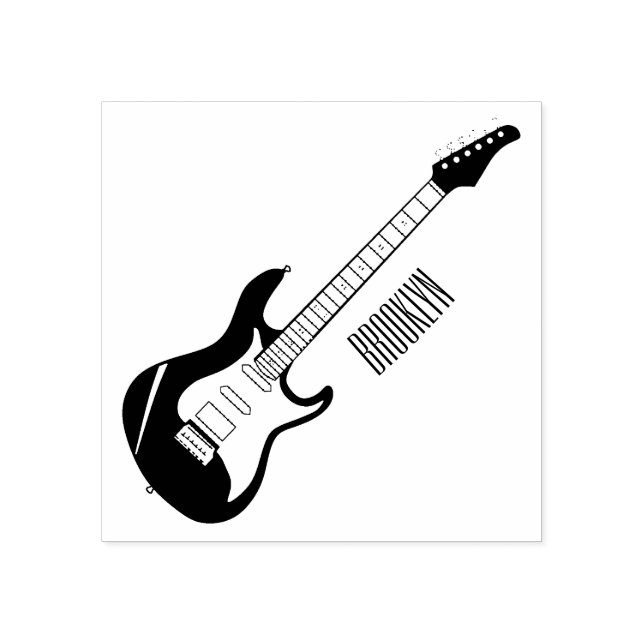 Tampons Encreurs Illustration de guitare électrique (Impression)