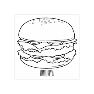 Tampons Encreurs Illustration de Hamburger