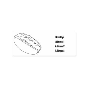 Tampons Encreurs Illustration de Hot dog