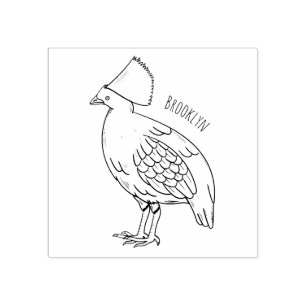 Tampons Encreurs Illustration de la caricature d'oiseau perdrix en 