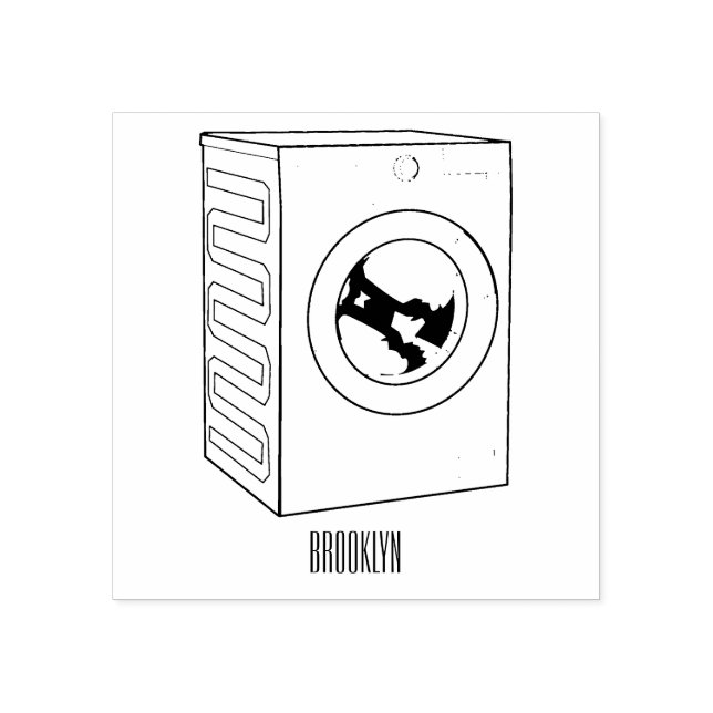 Tampons Encreurs Illustration de la machine à laver (Impression)