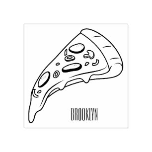 Tampons Encreurs Illustration de la pizza