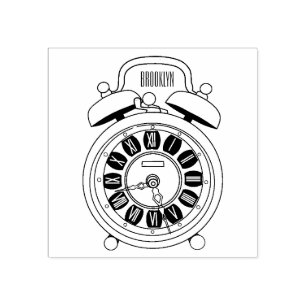 Tampons Encreurs Illustration de l'horloge d'alarme