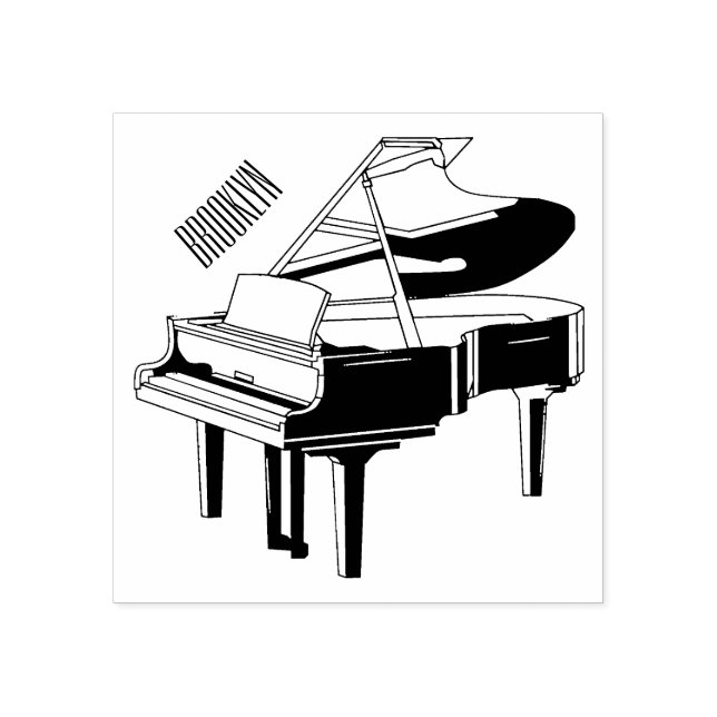 Tampons Encreurs Illustration de piano (Impression)