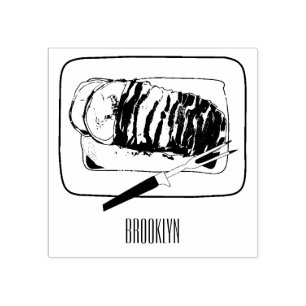 Tampons Encreurs Illustration de poitrine de dinde rôtie