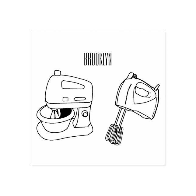 Tampons Encreurs Illustration du mixer (Impression)