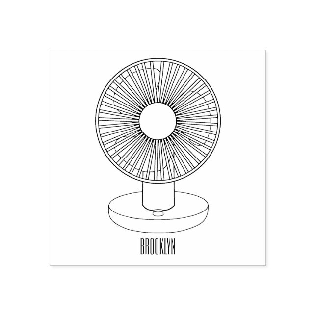 Tampons Encreurs Illustration du ventilateur (Impression)