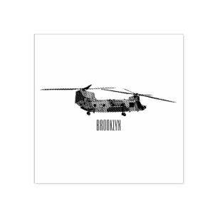 Tampons Encreurs Illustration d'un hélicoptère de l'armée de Chinoo