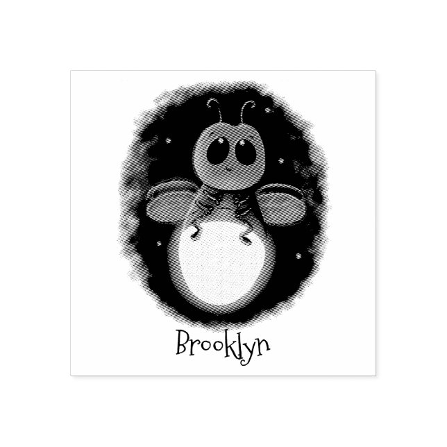 Tampons Encreurs Illustration d'une luciole à éclair mignon (Impression)