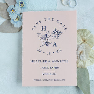 Tampons Encreurs Initiales de Bunch Mariage minimes modernes