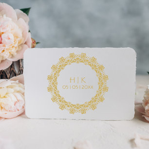Tampons Encreurs Initiales du Mariage de dentelle