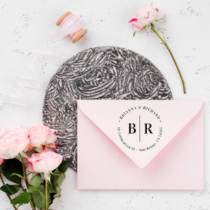 Tampons Encreurs Initiales officielles Typographie Mariage Adresse 