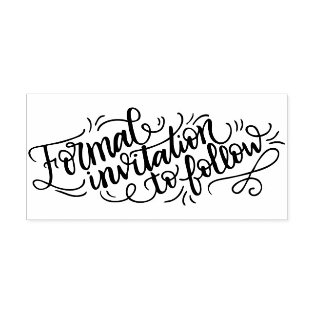 Tampons Encreurs Invitation officielle à suivre - Timbre pour maria (Impression)