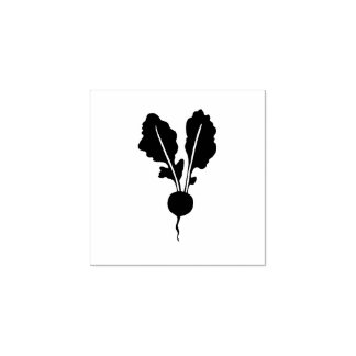 Tampons Encreurs Jardinage Radish Légumes Rustiques Style Lino-coup