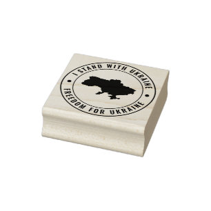 Tampons Encreurs Je Suis Avec Le Timbre De L'Ukraine Pour Soutenir 