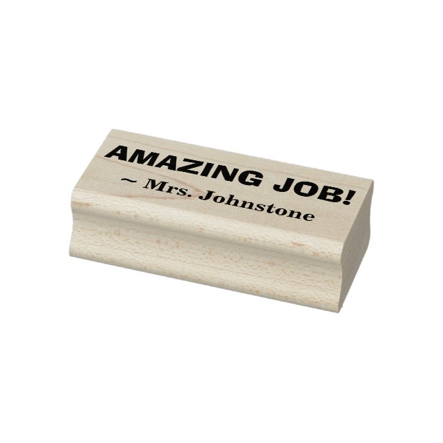Tampons Encreurs "JOB EXTRAORDINAIRE !" + Nom de l'éducateur Timbre (Tampon)