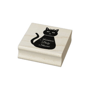 Tampons Encreurs Joli bébé rose fille chat Baby shower personnalisé