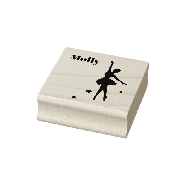 Tampons Encreurs Joli Nom Propre Ballerine Initial Personnalisé Tam (Tampon)