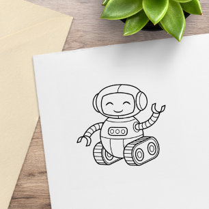 Tampons Encreurs Joli robot jouet Colorie-moi