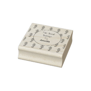 Tampons Encreurs Joli Seahors Bookplate Caoutchouc Timbre