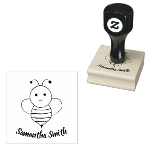 Tampons Encreurs Jolie abeille caricaturale