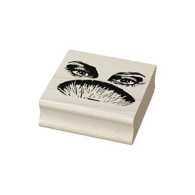 Tampons Encreurs Jolie femme Face Eyes lèvres maquillage pinceau Ar (Tampon)
