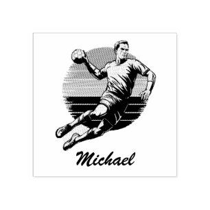Tampons Encreurs Joueur de handball moderne vintage tendance Person
