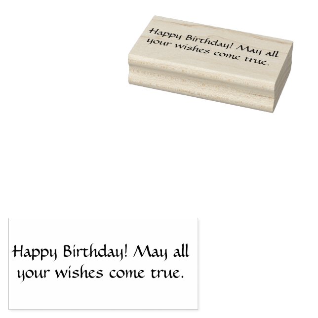 Tampons Encreurs Joyeux anniversaire ! Que tous vos voeux se réalis (Tamponné)