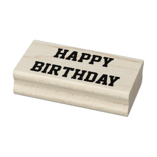 Tampons Encreurs Joyeux Anniversaire Tous les Casquettes Gras Polic