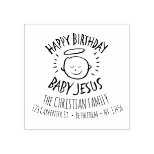 Tampons Encreurs Joyeux bébé Jésus - Noël religieux