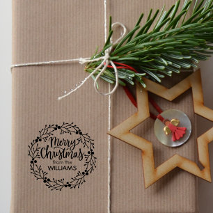 Tampons Encreurs Joyeux Noël de la famille (coutume),