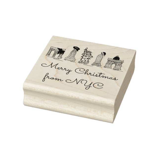 Tampons Encreurs Joyeux Noël de New York City Art (Tampon)