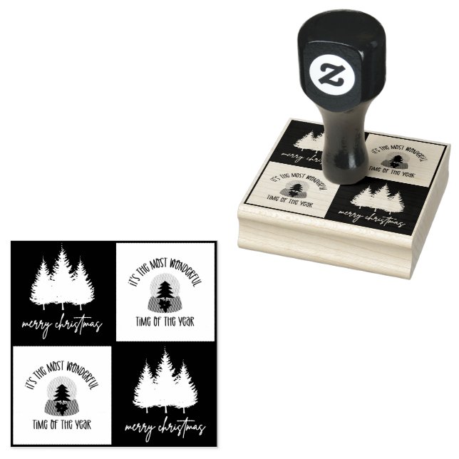 Tampons Encreurs Joyeux Noël mignon Arbre de Noël (Tamponné)