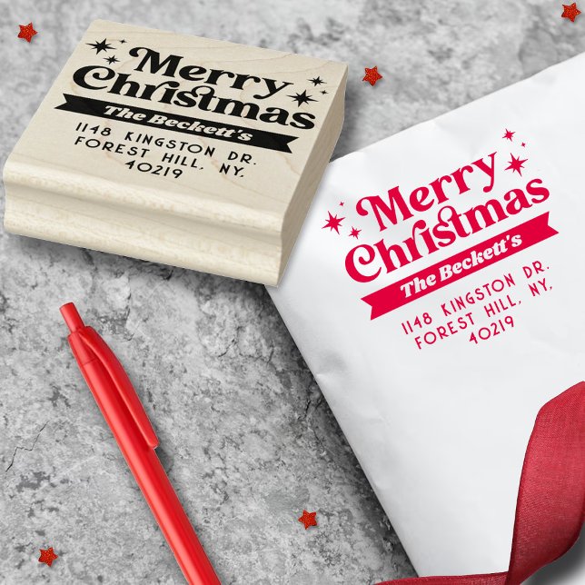 Tampons Encreurs Joyeux Noël Retro Super (Créateur téléchargé)
