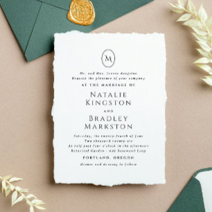 Tampons Encreurs Kingston Elegant Monogram Typographie Mariage