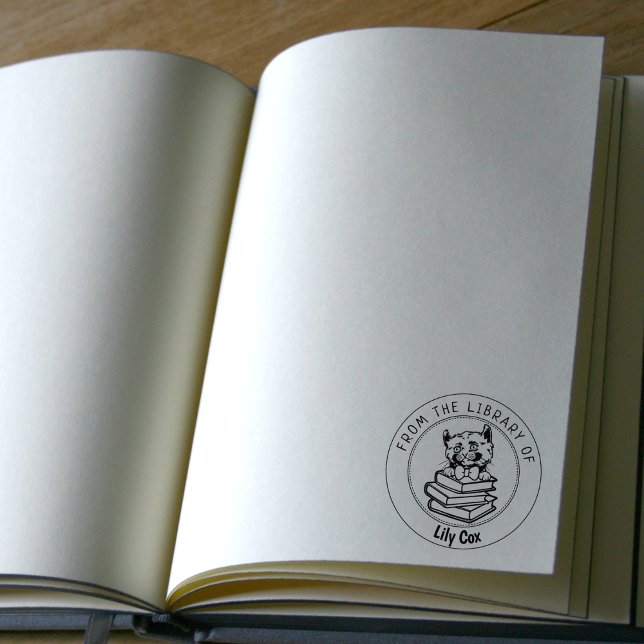 Tampons Encreurs Kinkalow Chat, Livre De La Bibliothèque De (Créateur téléchargé)