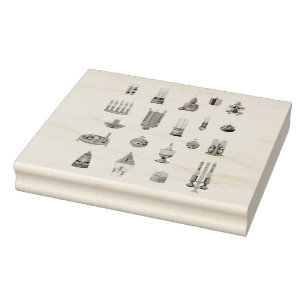 Tampons Encreurs Kwanzaa s'inspire des designs Wood Art Stamp