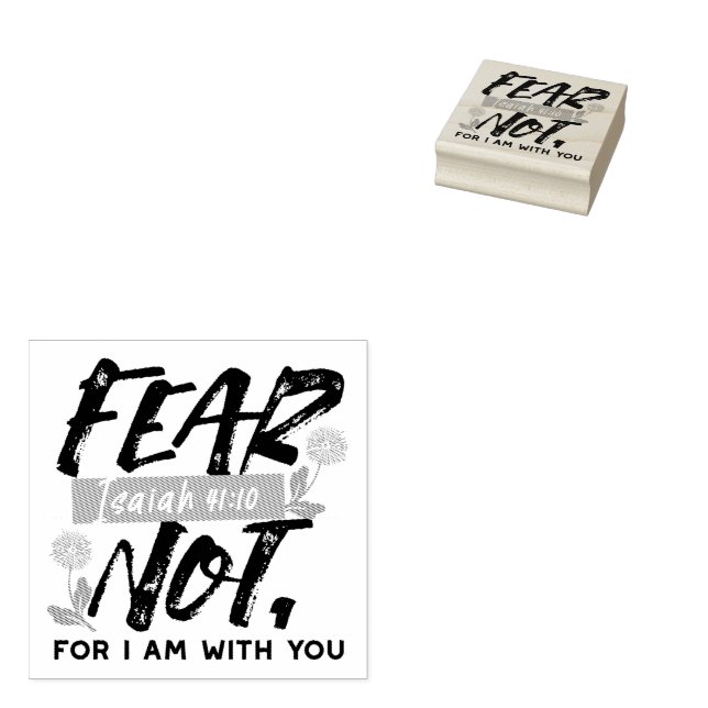 Tampons Encreurs La Peur Pas Isaïe Bible Verse Conception Inspirant (Tamponné)
