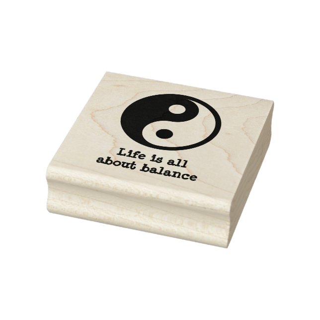 Tampons Encreurs La Vie, c'est l'équilibre Yin Yang Sacred Symbole (Tampon)